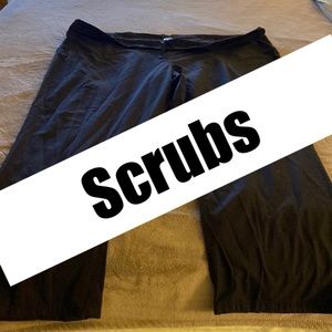 Unisex black scrubs size 2X